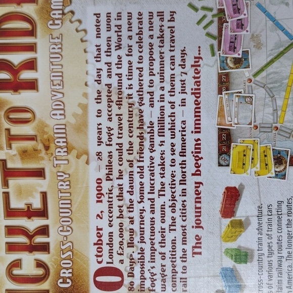Ticket to Ride Cross-Country Adventure Board Game New - Picture 7 of 8